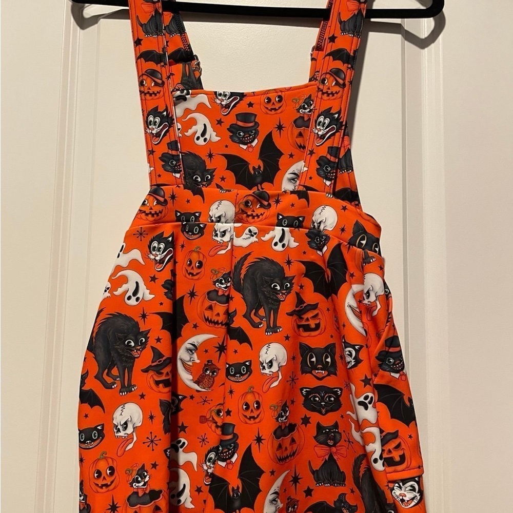 Blackmilk Trick or Treat Pumpkin Short Overalls
